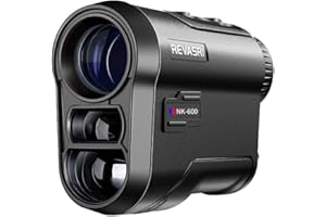 REVASRI Golf/Hunting Rangefinder with Slope, Pin Lock Vibration and Slope Switch, 650 Yards Vertical Horizontal Distance and Scan, Laser Range Finder for Golfing Hunting, USB-C Charge