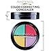 Aesthetica Color Correcting Cream Concealer Palette - Conceals Blemishes/Imperfections - Includes Green, Purple, Yellow, Salmon Color Correctors