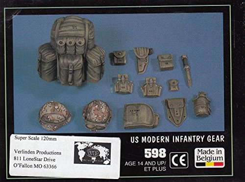 VER0598 120mm Verlinden - US Modern Infantry Gear [MODEL BUILDING KIT ACCESSORY]