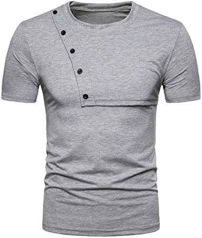 Mens T Shirts,Mens Shirts Short Sleeve,Mens Shirts Casual,Mens Tops,Men Shirt New Look,Moonuy Men Casual Slim Zipper Short Sleeve Fashion Personality T Shirt Top Blouse
