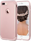 iPhone 7 Plus Case, ULAK Slim Hybrid iPhone 7 Plus Case Knox Armor Heavy Duty Dual Layer Protection Shockproof PC TPU Skin Cover for Apple iPhone 7 Plus 5.5 inch (2016)-Rose Gold