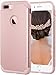 ULAK iPhone 7 Plus case, Slim Heavy Duty Cases Dual Layer Shock-Absorption Hybrid TPU Bumper Hard PC Protective Cover for Apple iPhone 7 Plus-Rose Gold