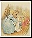 Set of 4 Beatrix Potter Print Reproductions, Unframed Peter Rabbit and Friends, Mother Collection Prints, Nursery Baby Prints, Shower Gift 8 x 10