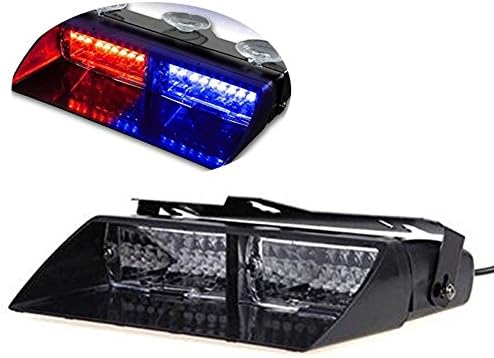 PESIC Red Blue High Intensity 16 led Emergency Dash Warning Strobe Flash Light