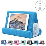 tablet pillow stand for iPad, phone pillow lap stand, tablet stand pillow holder, lap stand mobile phone holder, multi angle soft pillow pad (you will get pillow and keychian)