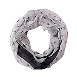 Women Fashion Scarf with Infinity Scarf Design & Anchor Print - Pop Fashion