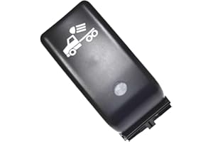 Rear Headlight Rocker Switch P27104011 for Kenworth Truck, Direct Replacement Interior Control Button, Plastic Housing, Compa