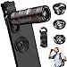 Phone Camera Lens, OYRGCIK 5 in 1 Phone Lens Kit 12X Zoom Telephoto Lens with Telescope + Fisheye Lens + Wide Angle Lens + Macro Lens Compatible with iPhone 11 Pro Max XR XS Max X Samsung S10 S10e S9