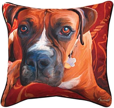 18" Robert Mcclintock "Harry Boxer" Square Throw Pillow