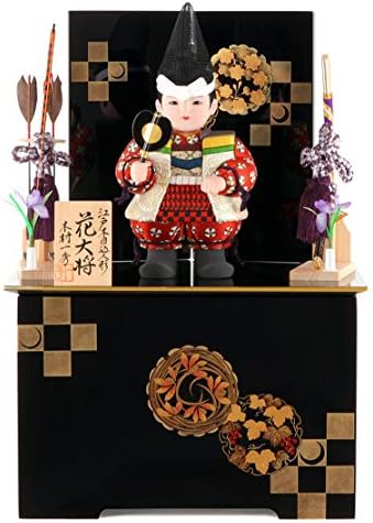 五月人形 一秀 子供大将飾り 武者人形 収納飾り 木目込人形飾り