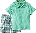 Carters Little Boys 2-Piece Polo & Plaid Short Set