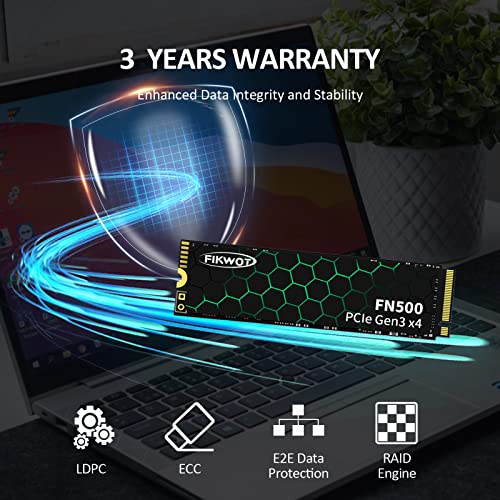 Fikwot FN500 1TB NVMe SSD 3D NAND 1.3 PCIe Gen3 x 4 M.2 2280 Internal