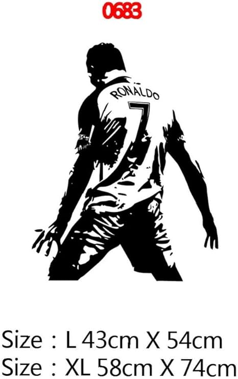 Amazon ウォールステッカー 壁飾り サッカー選手 Cristiano Ronaldo クリスティアーノ ロナウド サッカー好きへ 壁紙 剥がせる 子供部屋 寝室 リビングルーム 玄関 インテリア 45 58cm ウォールステッカー オンライン通販