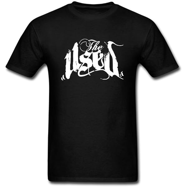 Amazon.com: SWWM Men's The Used Logo Short Sleeve Cotton T Shirt