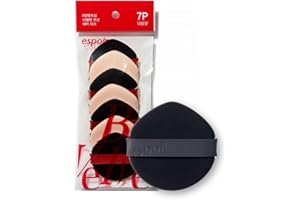 Espoir Be Velvet Air Puff 7pc | Soft & Smooth Sponge Applicator for Flawless and Easy Makeup, Suitable for Cushion and Liquid Foundation, Cream, Powder, Concealer, Round Shape, Korean Base Tools