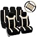 FH Group Sports Seat Covers Full Set with Gift – Universal Fit for Cars Trucks & SUVs (Beige) FB070115