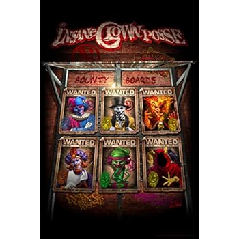 Bountyboards Wanted Signs ICP Insane Clown Posse Music Band Tom Wood Fantasy Cool Wall Decor Art Print Poster 12x18