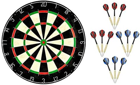 Linkvisions Sisal Bristle ダーツボード ステープルフリーブルズアイ17 8インチ 1 5と12ステンレススチールチップダーツ 18g ダーツボード取り付けキット付属 B07gxxhdhb 10 191円 人気海外一番 100 品質保証 全品送料無料 即日出荷 Sale開催中