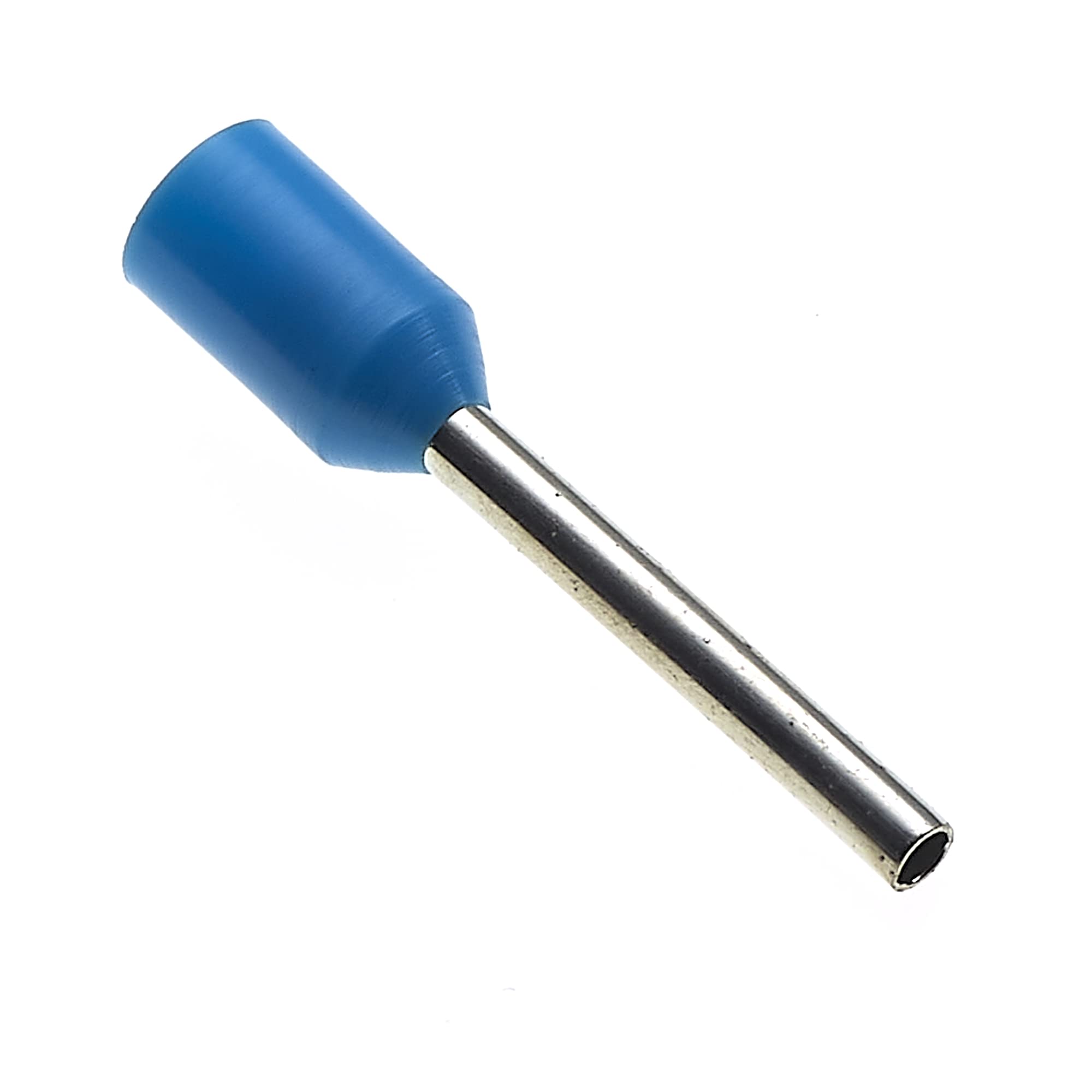Insulated Ferrule, 12x0.75mm, Pack Of 100 - Wire Copper Crimp Connector Insulated Ferrule Pin, Cord End Terminal Connectors, French Blue Nylon Ferrules Connectors