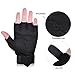 Vbiger Tactical Gloves Military Gloves Shooting Gloves Fingerless Half-finger Riding Hunting Cycling Gloves (Black, S)