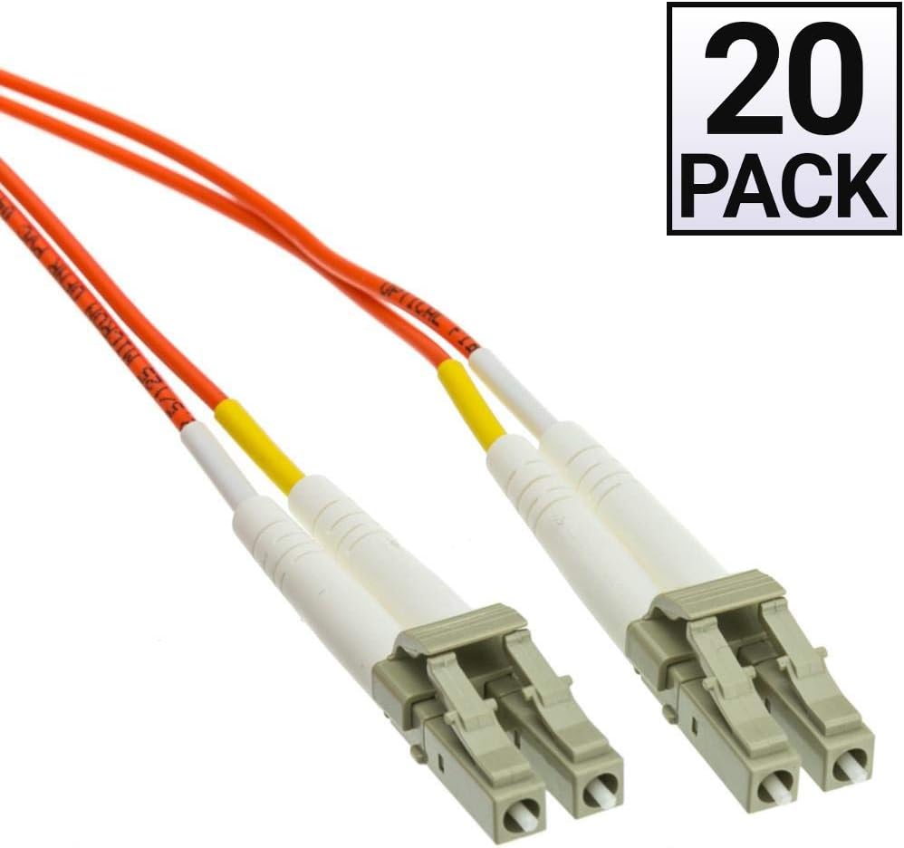 Amazon Com Gowos Pack Fiber Optic Cable Single 9 8 Feet Lc Lc Multimode Duplex 62 5 125 Home Audio Theater