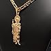 Gold Plated Saint Jude Pendant Necklace Figaro 26