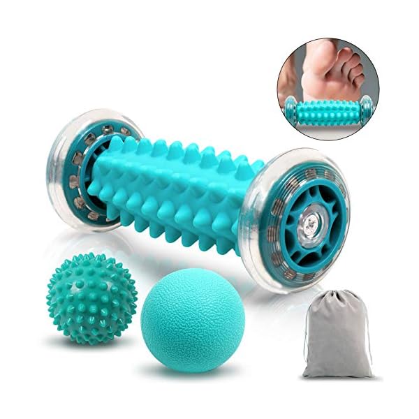 GLEBY-Foot-Massage-Roller-Kit-Muscle-Massage-Stick-for-Plantar-Fasciitis-with-Spiky-Balls-and-Muscle-Roller-Stick-for-Muscle-Soreness-Muscle-Recovery-Trigger-Point-Therapy-Myocardial-Release GLEBY Foot Massage Roller Kit, Muscle Massage Stick for Plantar Fasciitis, Spiky Massage Balls and Muscle Roller Stick…