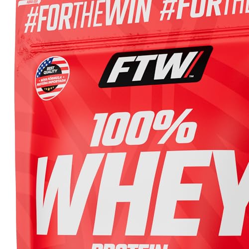 Whey Protein 100% Concentrado FTW Sabor Leite Refil 900g Suplemento Alimentar, Proteína do Soro do Leite, Alto Valor Biológico