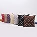 famibay Throw Pillow Covers Decorative Pillow Cases Trellis Geometric Embroidered Polyester Cushion Covers 18