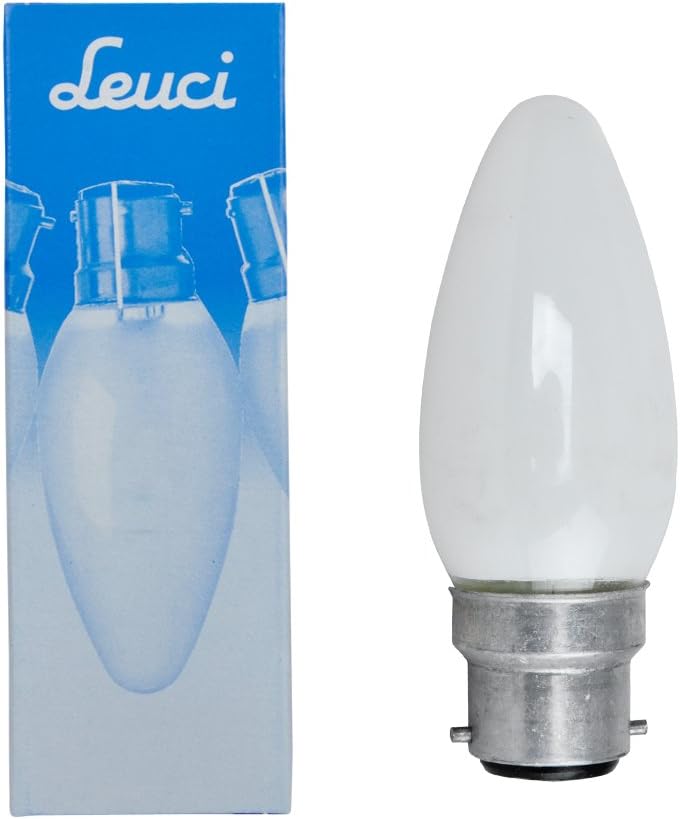 Pack of 10-25w BC B22 Bayonet Cap Opal Candle Light Bulbs