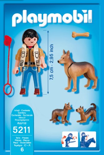 PLAYMOBIL 5211 - Schäferhündin mit Welpen – Bild 4