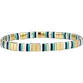 KELITCH Women Pearl Bead Stackable Stretch Bracelets Women Handmade Friendship Bracelets