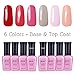 Yaoshun Soak Off Gel Nail Polish 8 Pcs/Lot Top Coat Base Coat UV Gel Polish Colors Kit