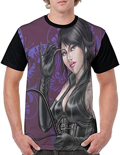 Pinkee Butterflies Enchanting Whip Lady With Centipede Tattoo Jersey Baseball Tee T Shirts For Men Tshirt
