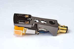AUDIOORIGIN Titanium plated Headshell, mount, cartridge and stylus, needle for Technics SL 1000, SL 1100, SL 1200, SL 1210, SL 1300, SL 1301, SL 1310, SL 1350, SL 1400, SL 1401, SL 1410, MADE IN ENGLAND