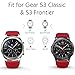 FanTEK Band for Galaxy Watch 3 45mm/Galaxy Watch 46mm/Gear S3 Watch, 22mm Silicone Sport Quick Release Replacement Strap for Moto 360 2nd Gen 46mm/ Pebble Time Steel Smart Watch, Red