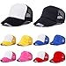 MEXUD Children Toddler Infant Hat Peaked Baseball Beret Kids Cap Hats (Hot Pink White)