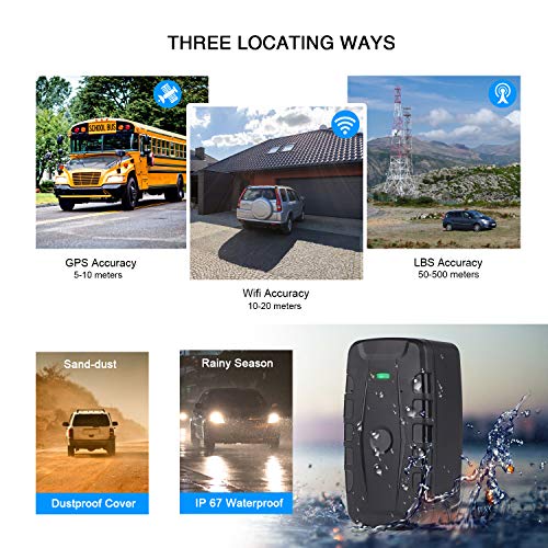 GOLOPHY Car Tracker Device-Lifetime Free Tracking Real Time 3G GPS Tracker Car Tracking Device Hidden Outdoor Strong Magnet Gear Waterproof Locator for Fleet Vehicle Motorcycle Truck Magnets 20000mAh - Thumbnail 2