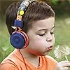 Baseman-Kids-Headphones-with-Microphone-Wired-On-Ear-Headsets-with-Safe-Volume-Limited-85-dB-Foldable-and-Adjustable-Headphones-with-a-35mm-Jack-Cord-for-ChildrenSchoolCellphoneTablet-Orange BASEMAN Kids Headphones with Microphone, Cute Football Design Wired On-Ear Children Headphones with Volume Limit…