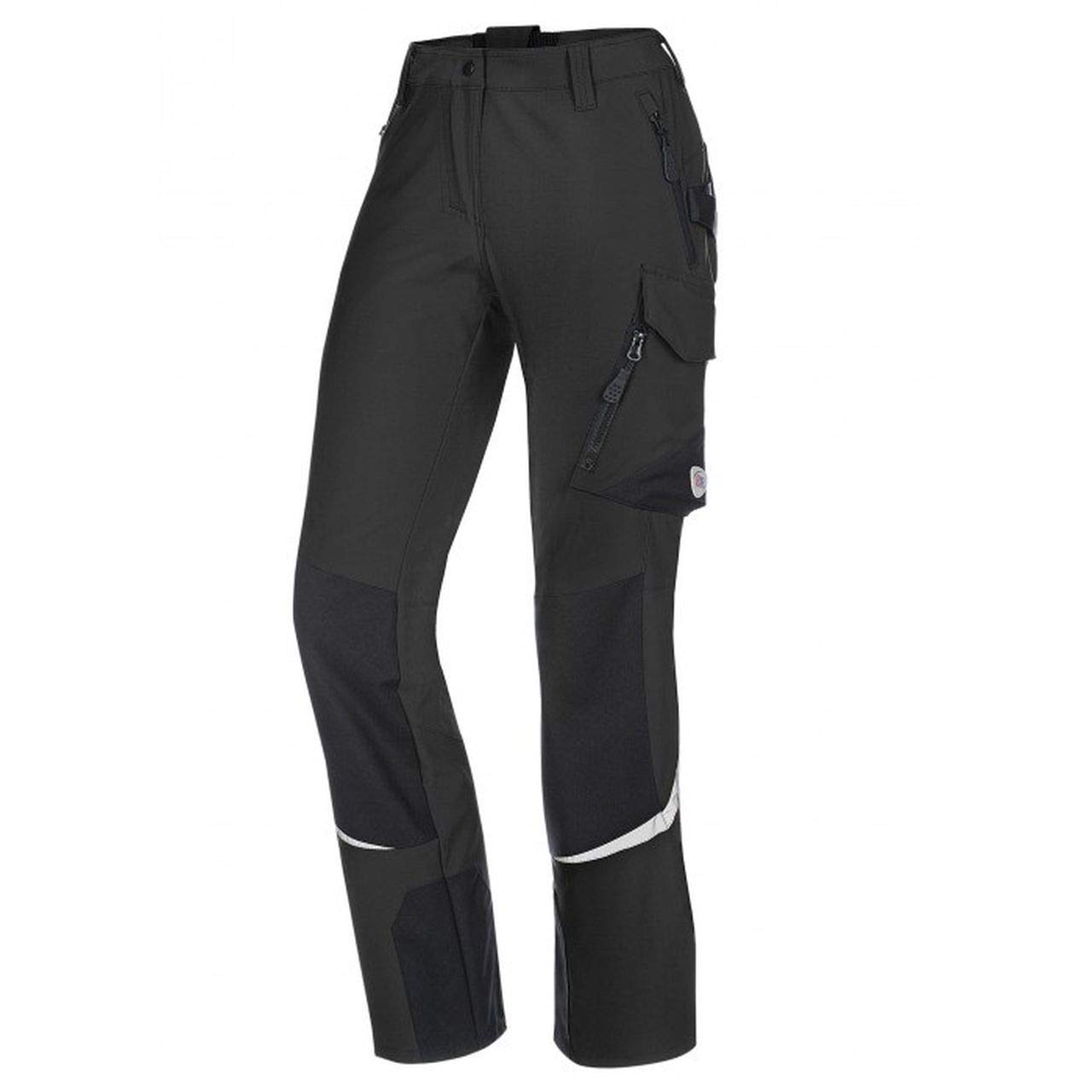 BP 2214-840-8653 Bib&Brace, Stretch Braces With Clip Fastenings, 320,00 G/M², Warning Yellow/Dark Grey, Size 34S