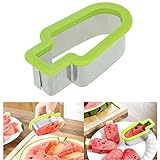 Fruit Slicer, Doinshop Creative Watermelon Slicer Ice Cream Popsicle Shape Melon Cutter Mold Tool (Green)