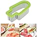 Fruit Slicer, Doinshop Creative Watermelon Slicer Ice Cream Popsicle Shape Melon Cutter Mold Tool (Green)