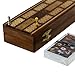 Game Cribbage Boards Set, 2 Decks Of Cards, 6 Metal Pegs With Storage by ShalinIndia