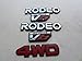 94-98 Isuzu Rodeo 24 Valve V6 4WD Side Door Fender Emblem 8970447430 Logo 8970734080 Tailgate 8970937190 Decal Set