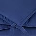 TILLYOU Cotton Collection Breathable Crib Bumper Pads for Standard Cribs Machine Washable Padded Crib Liner Set for Baby Boys Safe Bumper Guards Crib Rail Padding, 4 Piece, Royal Navy Blue