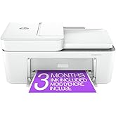 HP DeskJet 4255e Wireless All-in-One Colour Inkjet Printer, Scanner, Copier, Best for Home, 3 Months of Ink Included (588S6A)