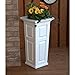 Mayne 4833-W Nantucket Polyethylene Planter, White