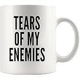 Panvola Tears Of My Enemies Sarcastic Gifts to Athletes Gamers Coach Coworker Friends Sarcasm Novelty Drinkware Ceramic Mug 11 oz White