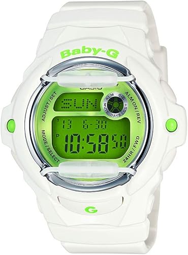g shock white green