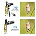 Cell Phone Camera Lens, 20x Telephoto Lens + 180 Degree Fisheye Lens, 2 in 1 Phone Camera Lens + Tripod + Remote Shutter for iPhone x 8 7 6s 6 Plus, Samsung Galaxy & Most Android Smartphone